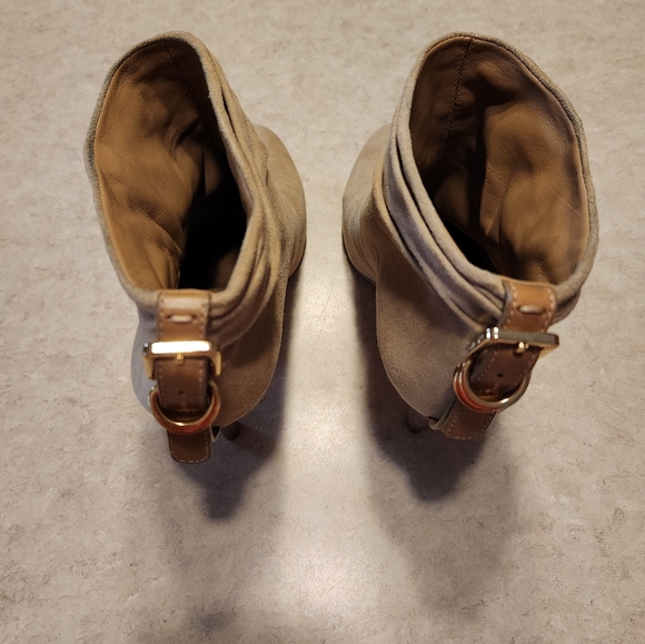 Tory Burch Suede Buckle Ankle Booties - Picture 4 of 11
